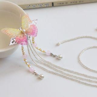 Butterfly Bead Hair Clip