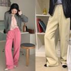 Wide-leg Color Pants
