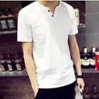 Short-sleeve Notch Neck T-shirt
