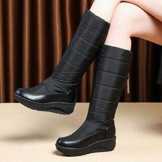 Studded Platform Knee-high Boots