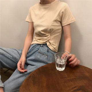 Knot Hem Short Sleeve T-shirt