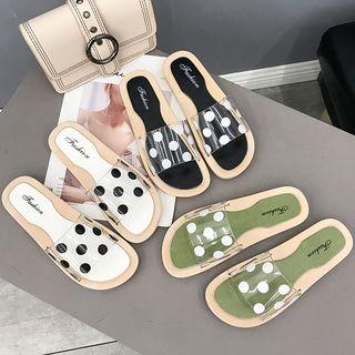 Polka Dot Slide Sandals
