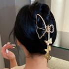 Butterfly Alloy Hair Clamp Hair Clamp - Gold - One Size