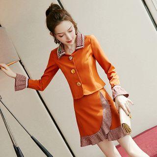 Set: Button-up Jacket + Mini Skirt