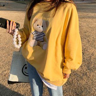 Round-neck Printed Loose-fit Sweatshirt