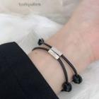 Couple Matching 925 Sterling Silver Dolphin Cord Bracelet