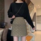 Pattern Mini Skirt