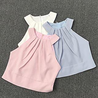 Pleated Halter Top
