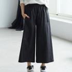 Faux Leather Wide Leg Pants
