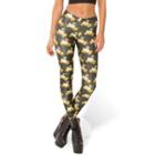 Printed Leggings  As Figure Shown - One Size