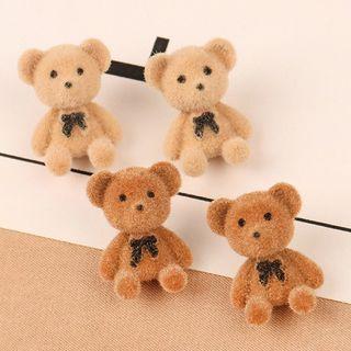 Flocking Bear Earring