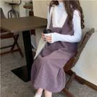 Sleeveless A-line Dress Purple - One Size