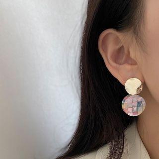 Disc Shell Alloy Dangle Earring