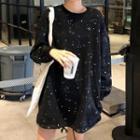 Drawstring Long Pullover