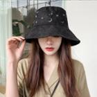 Moon Embroidered Bucket Hat
