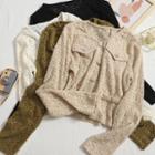 Button Lace Blouse