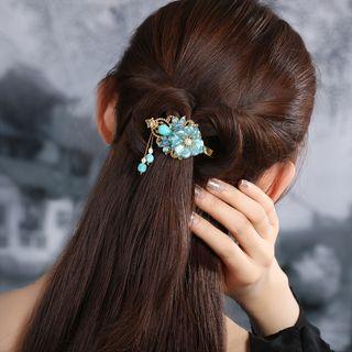 Retro Cloisonne Flower Hair Clip