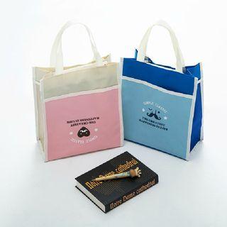Printed Color Panel A4 Tote Bag