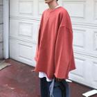 Inset Oversize Long-sleeve Top