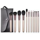 Set Of 11: Makeup Brush Set Of 11 - T-11008 - As Shown In Figure - One Size