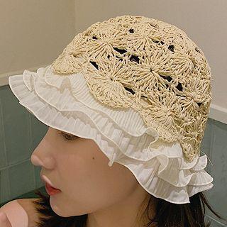 Print Lace Hat