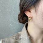 Alloy Spiral Earring 1 Pair - Gold - One Size