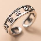 Coin Sterling Silver Open Ring S925 - 1 Pc - Silver - One Size