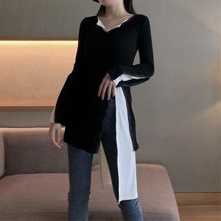 Set: Long-sleeve Blouse + T-shirt