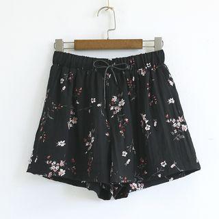 Wide Leg Floral Shorts