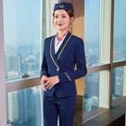Single-breasted Jacket / Shirt / Dress Pants / Skirt / Set
