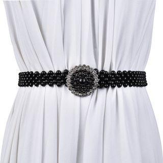 Rhinestone Faux Pearl Belt