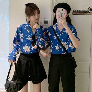 Floral Print Shirt / Wide Leg Pants / Wide Leg Shorts
