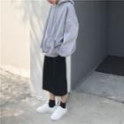 Plain Hooded Sweatshirt / Plain Pencil Skirt