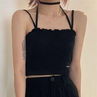 Ruffle Trim Camisole Top / Shorts / Light Jacket