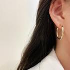 Bamboo Open Hoop Earring 1 Pair - E3301 - Gold - One Size