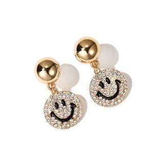 Smiley Face Rhinestone Earring