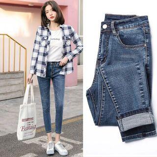 Plain Cropped Jeggings