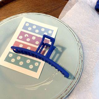 Matte Hair Clamp Blue - One Size