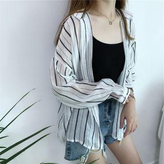 Striped See-through Shirt