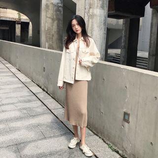 Denim Jacket Off-white - One Size
