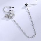 Rhinestone Threader Earring 1 Pc - As Shown In Figure - One Size