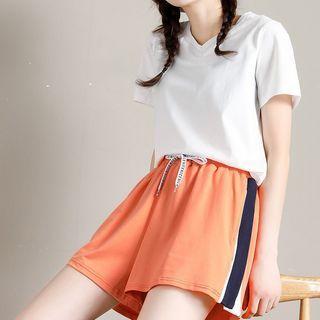 Two-tone Shorts / Short-sleeve T-shirt