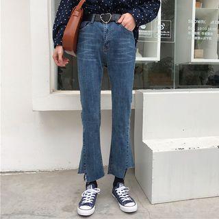 Irregular Boot-cut Jeans