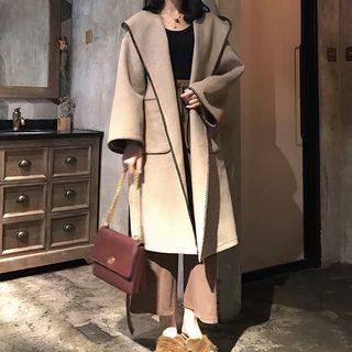 Piped Hooded Coat