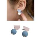 Two-tone Dangle Earrings