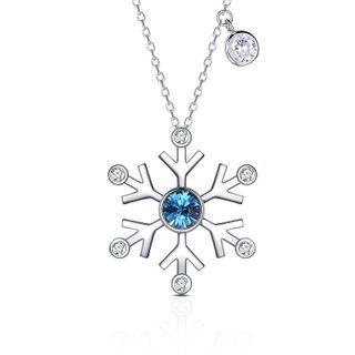 Rhinestone Snowflake Necklace / Earring / Set