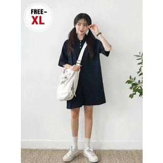 Loose-fit Polo Shirtdress