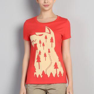 Short-sleeve Printed Couple Matching T-shirt
