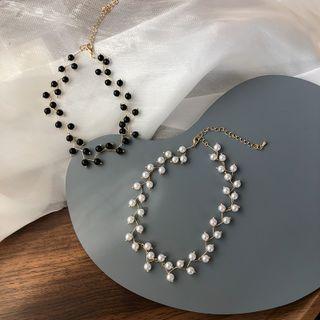 Faux Pearl / Bead Alloy Choker