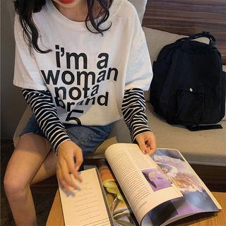 Printed Layered-sleeve T-shirt
